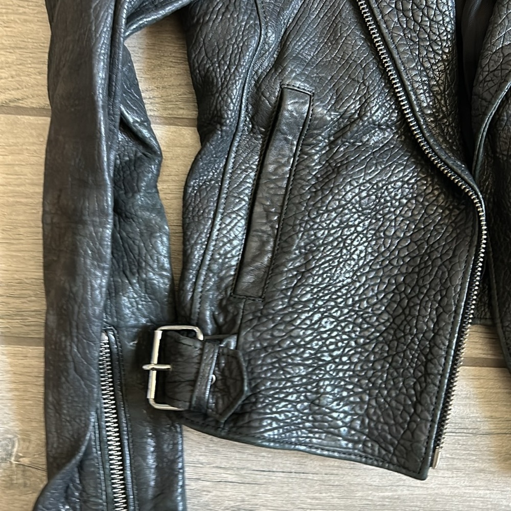 All saints lamb leather jacket - Picture 2 of 5